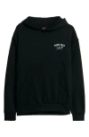 Dark Seas Sailor's Sun Oversize Cotton Blend Hoodie In Black