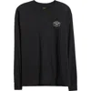 Dark Seas Sunflower Long Sleeve Graphic T-shirt In Black