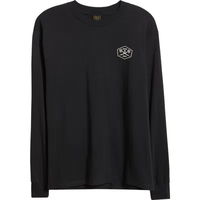 Dark Seas Sunflower Long Sleeve Graphic T-shirt In Black