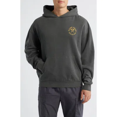 Dark Seas Thorn Bush Oversize Cotton Blend Hoodie In Gray