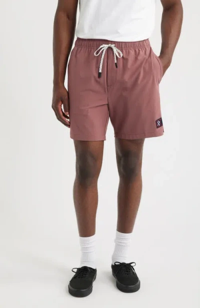 Dark Seas Warwick Stretch Drawstring Shorts In Brown