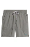 Dark Seas Warwick Stretch Drawstring Shorts In Gray