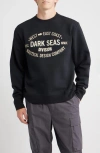 Dark Seas Waterloo Logo Appliqué Crewneck Sweatshirt In Black