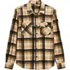 Dark Seas Zulu Fleece Button-up Shirt In Brown