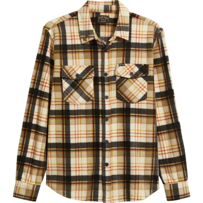 Dark Seas Zulu Fleece Button-up Shirt In Brown