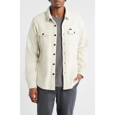Dark Seas Zulu Fleece Button-up Shirt In White