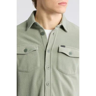 Dark Seas Zulu Fleece Button-up Shirt In Shadow
