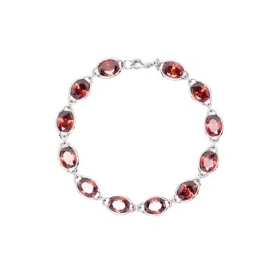 Darkai Anchor Oval Stone Bracelet In Multi