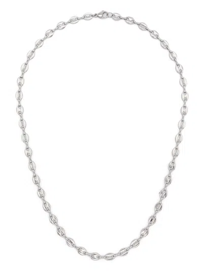 Darkai Coffee Bean Necklace In Grey