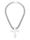 Darkai Cross-pendant Necklace In Silver