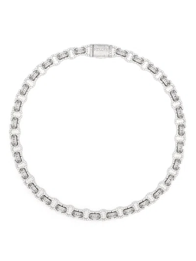 Darkai Crystal-embellished Necklace In Silver