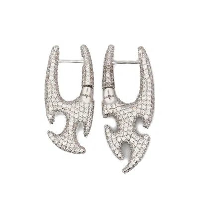 Darkai Crystal-embellished Drop Earrings In Metallic