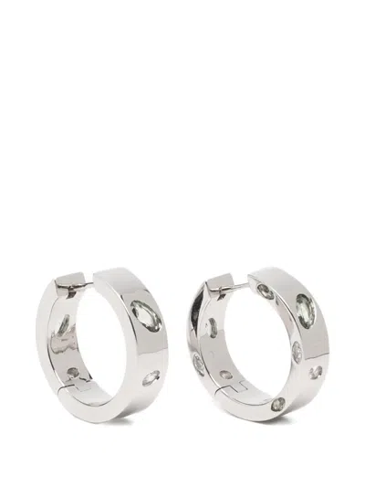 Darkai Crystal-embellished Hoop Earrings In Metallic