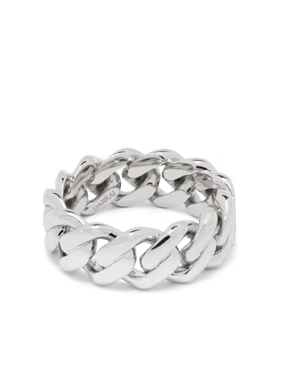 Darkai Cuban Ring In Silver