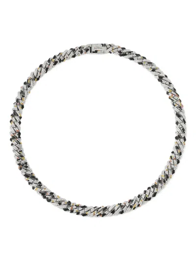 Darkai Glitch Diamond Necklace In Brown