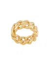 Darkai Gold Cuban Ring In Metallic