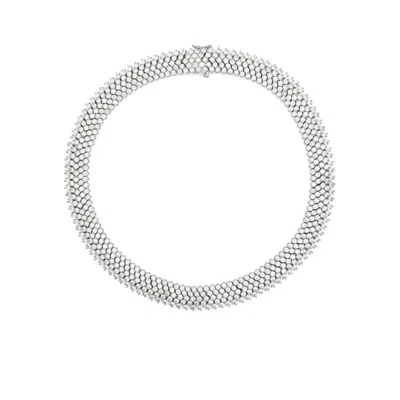 Darkai Tennis Arrow Necklace In Silver