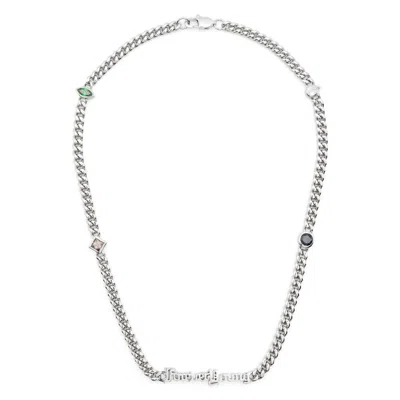 Darkai Forever Young Crystal-embellished Necklace In Silver