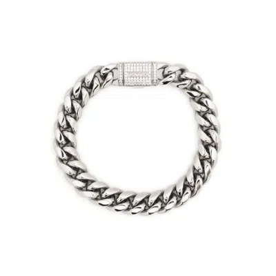 Darkai Chain-link Gold-plated Bracelet In Silver
