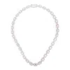 Darkai Tennis Baguette Necklace In Silver