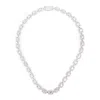 Darkai Tennis Baguette Necklace In Silver
