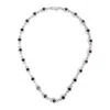 Darkai Stud Necklace In Silver/black