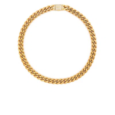 Darkai Gold Cuban Choker Accessories In Grey