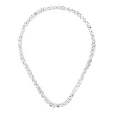 Darkai Mixed Bezels Necklace In Multi