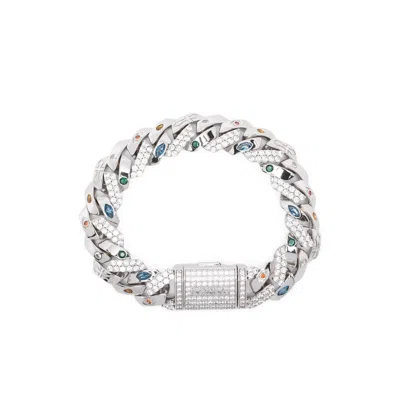 Darkai Prong-pavé Bracelet In Silver