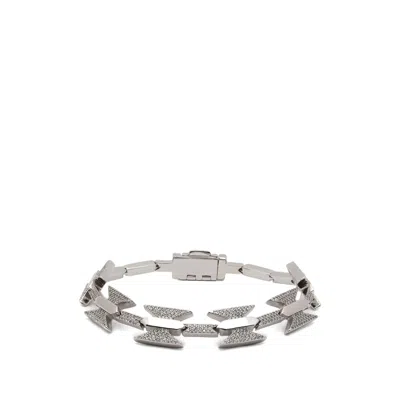 Darkai Razor Crystal-embellished Wire Bracelet In Metallic