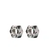 DARKAI SILVER  BLACK EARRINGS