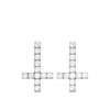 Darkai Reversed Cross Stud Earrings