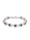 Darkai Crystal-embellished Bracelet In Silver