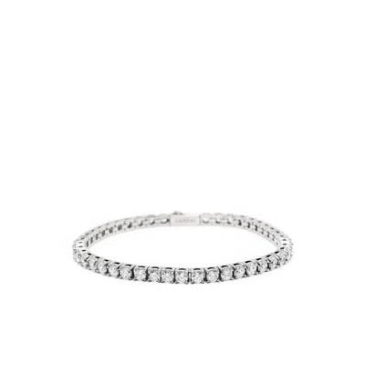 Darkai Tennis Diamond-encrusted Bracelet In Gray