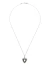 Darkai Trillion Tourmaline Necklace In Black
