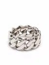 Darkai Curb-chain Ring In Metallic