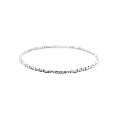 Darkai Tennis Crystal-embellished Necklace In Silver
