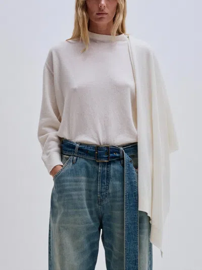 Darkpark `addison` Turtle Neck In White