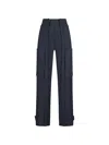 Darkpark Multi-pocket Casual Pants In Blue