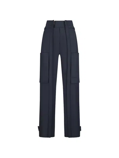Darkpark Multi-pocket Casual Pants In Blue