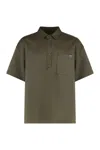 Darkpark Short Sleeve Wool Polo Shirt Pocket In Brown