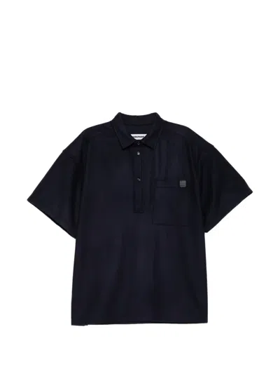 Darkpark Alex Wool Polo Shirt In Blue