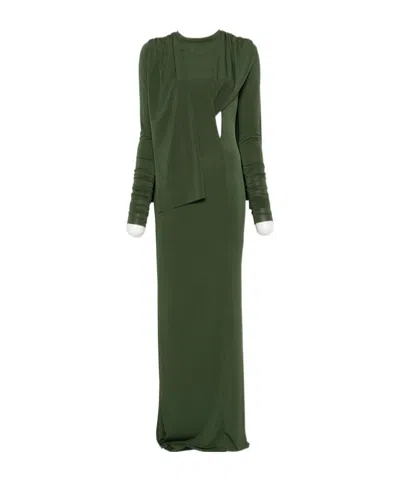 Darkpark Ambra Maxi Dress In Green