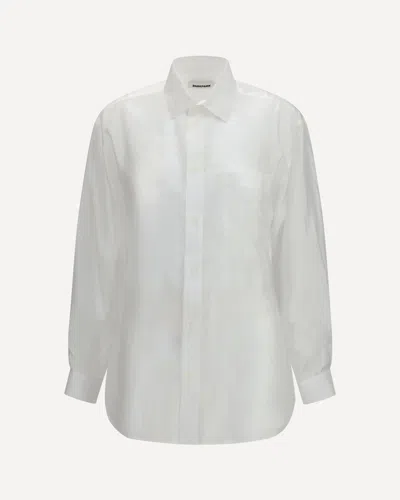 Darkpark Anne Comfort Suit Tailored Gauze Shirt In White