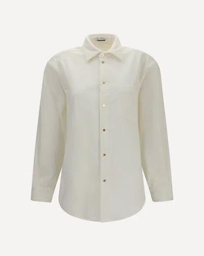 Darkpark Anne Corduroy Shirt In White