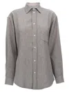 Darkpark 'anne' Shirt Chest Pocket Detail In Gray