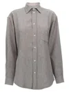 Darkpark 'anne' Shirt Chest Pocket Detail In Gray