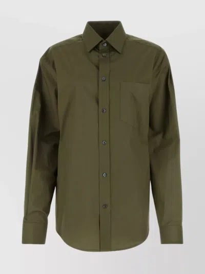 Darkpark Anne Shirt With Chest Pocket And Long Sleeves In Green