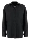 Darkpark Tailored Wool Shirt Long Sleeves In Gray