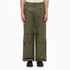 Darkpark Army Green Cotton Vince Pant In Green